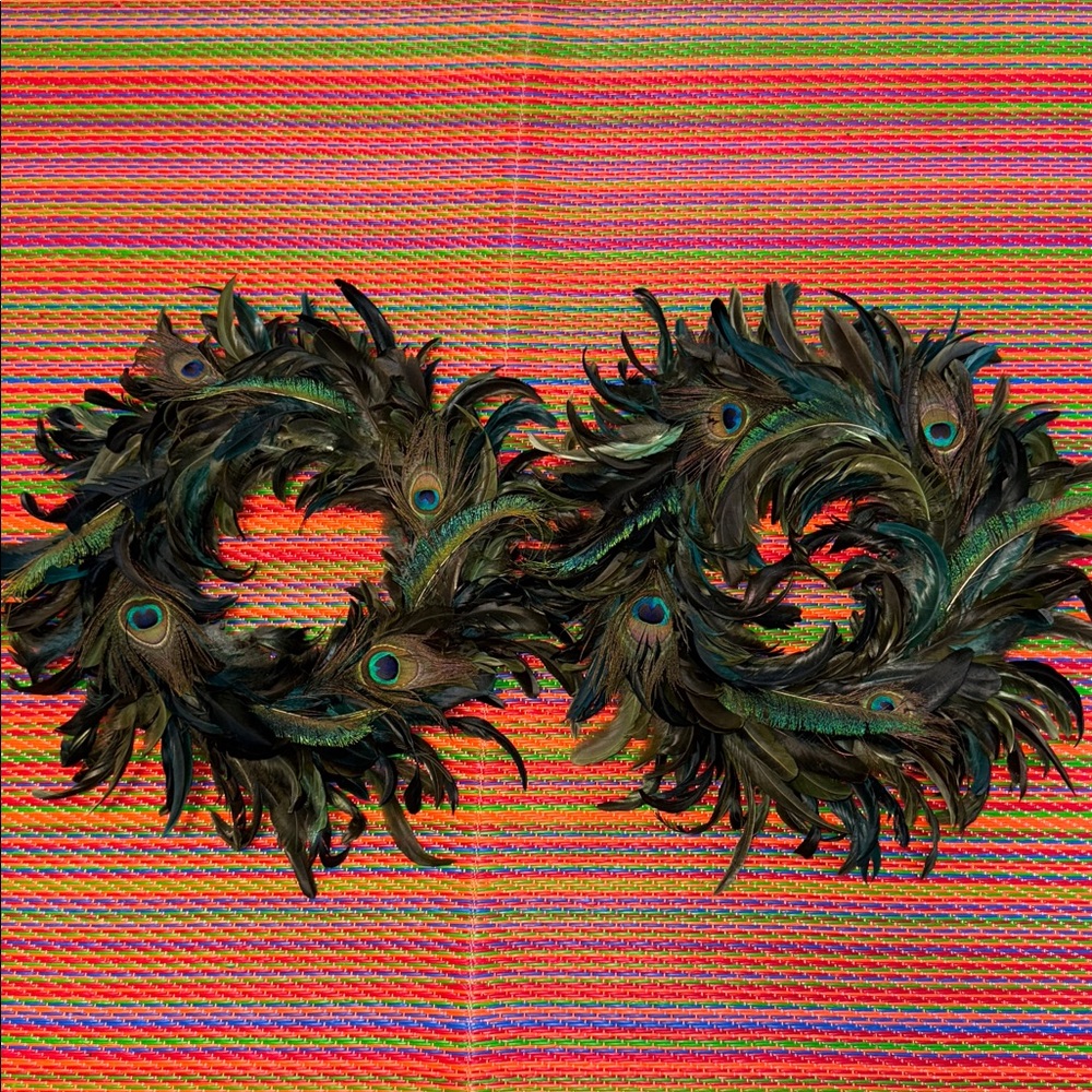 Peacock Feather Wreath